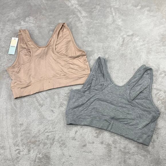 NWT Kindred Bravely LOT OF 2 French Terry Racerback Nursing Sleep Bras XXL Busty - Picture 2 of 12